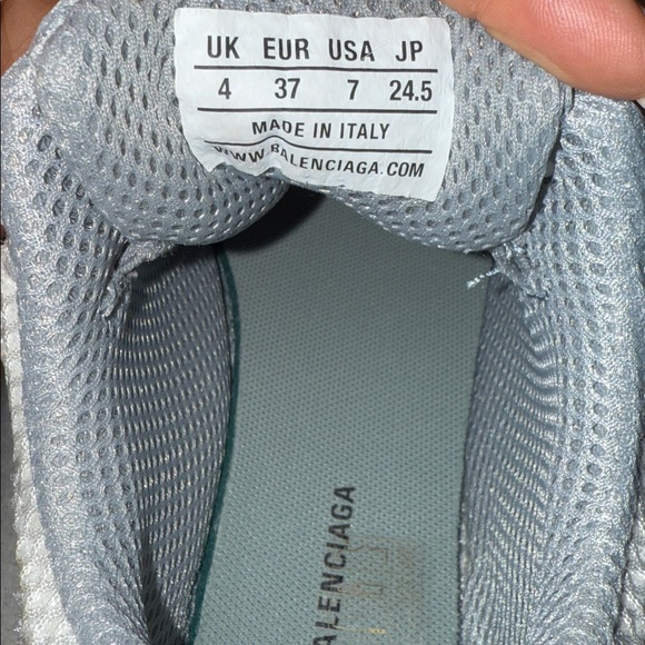 Balenciaga Phantom Gray and White Sneakers 7 worn once - Picture 4 of 4